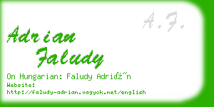 adrian faludy business card